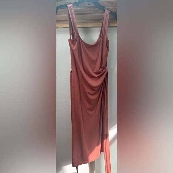 Ann Taylor Tank Maxi Dress with Wrap Around Tie Waist, Size Med - Picture 3 of 6